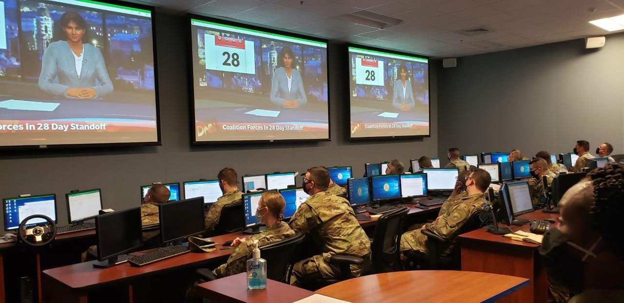 Training photo with patches blurred